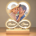 Personalized Acrylic Photo Night Light – Elegant Valentine’s Day Gift for Couples